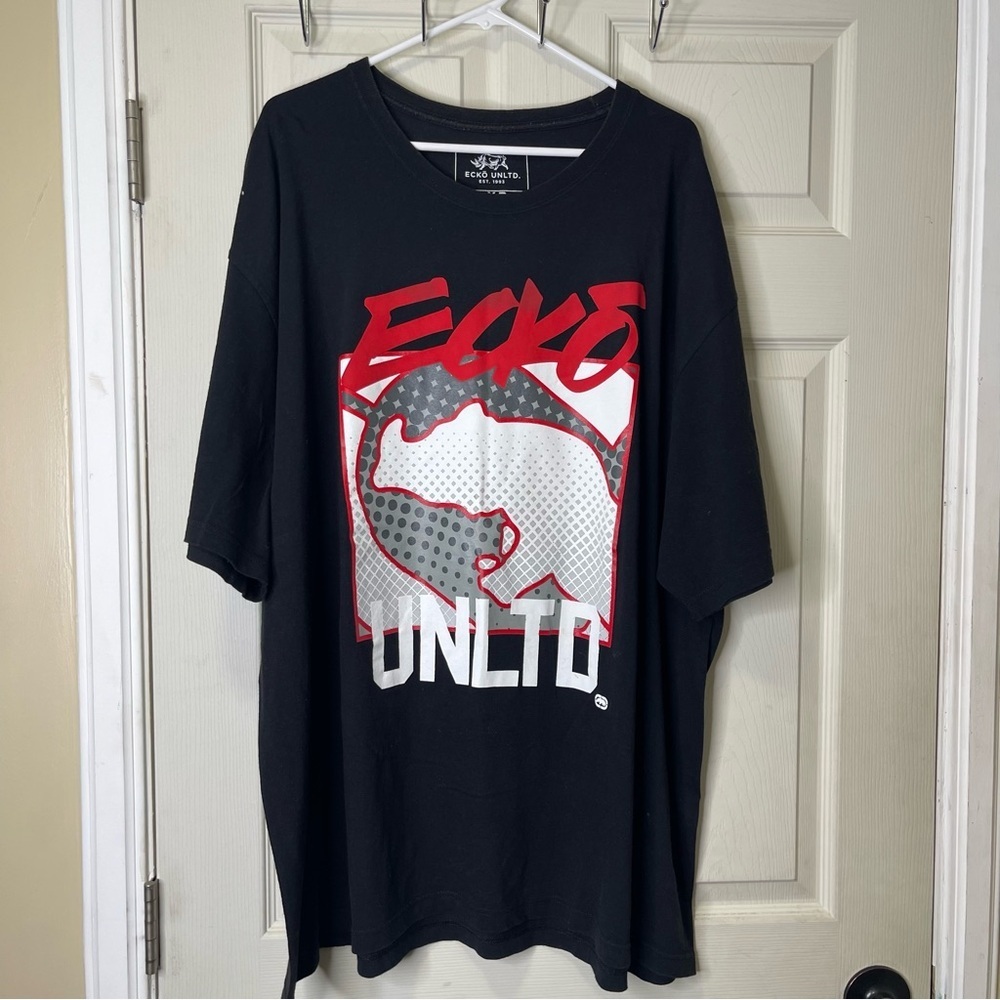 Ecko Unlimited Unltd. Logo Brand mens Black T Shirt